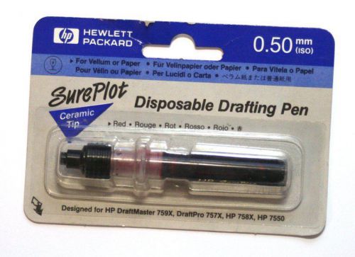 HP Disposable Drafting Pen for Plotter  0.50 mm Red