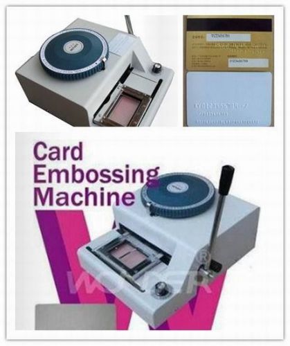 68 codes characters manual credit membership pvc card embosser embossing machine for sale