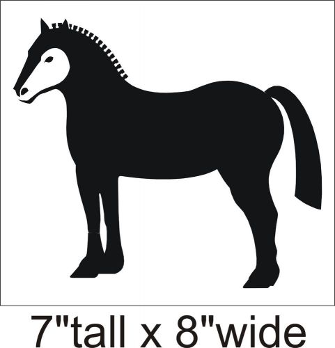 2X Standing Horse Funny Car Vinyl Sticker Decal Truck Bumper Laptop Art-1501