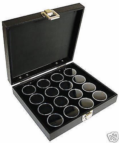 1-16 GEM JAR SOLID LID BLACK INSERT JEWELRY DISPLAY