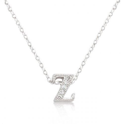 Micro-Pave Initial Z Pendant Icon Bijoux