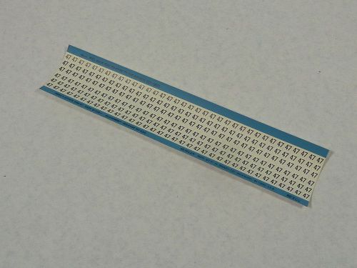 Brady WM-47 Legend 47 Wire Marker Label 100 Per Sheet ! NEW !