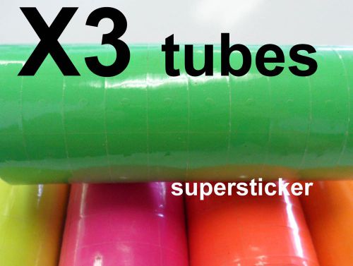 Green price tags for mx-6600 2 lines gun 3 tubes x 14 rolls x 500 for sale