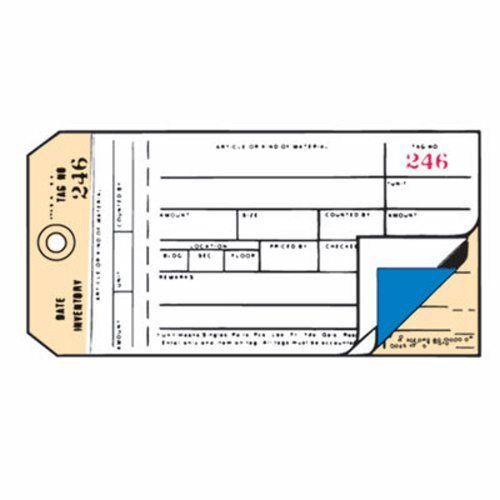 Avery Duplicate Inventory Tags, Bond Top Copy, 6 1/4 x 3 1/8, 500/Box (AVE15370)