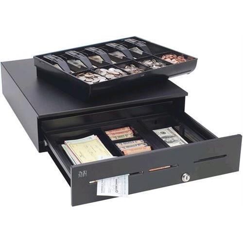 MMF Advantage ADV-B1 Cash Drawer - 5 Bill - 5 Coin - 3 Media Slot - Serial - Blk