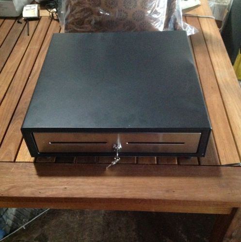 Cash drawer with dual media slots used for sale