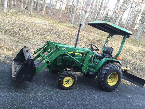 John Deere 770 Tractor With Bucket Blade Brush Hog + Power Beyound Kit