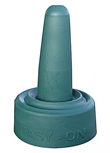 Calf milk bottle snap on nipple bucket calves dairy easy on  green rubber teat for sale