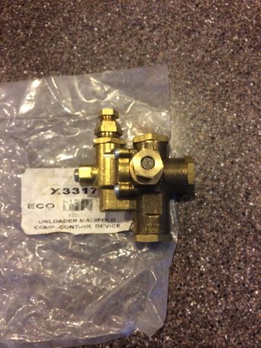 GAS AIR COMPRESSOR UNLOADER CHECK VALVE MANIFOLD CONTROL DEVICE X33177