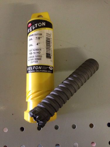 Relton rb-14 ho 7/8&#034; x 4&#034; carbide-tipped rotary rebar cutter (cb1-de23-1) for sale