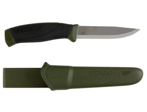 Morakniv companion fixed blade outdoor knife with sandvik stainless steel bla... for sale