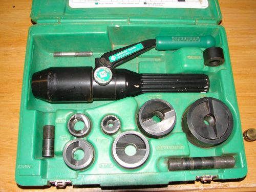 greenlee 7806 sb hydraulic knock out set