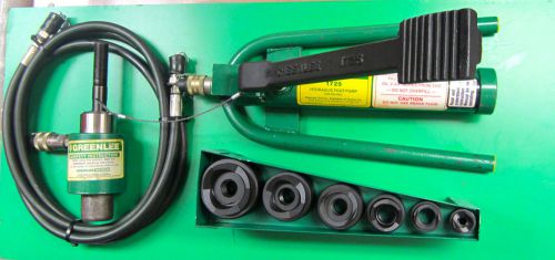 GREENLEE 1725 HYDRULIC FOOT PUMP w/GREENLEE 746 RAM AND FOOT PUMP,FAST SHIPPING