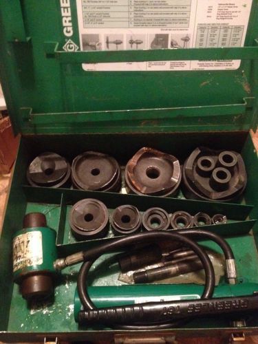 Greenlee 7310SB Knockout Punch Complete Set 1/2&#034; THRU 4&#034; Conduit 767 38456 #3961