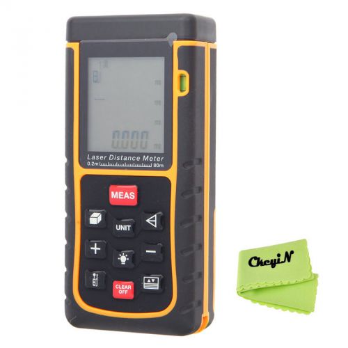 80M/262ft/3150in Digital Handheld Laser Distance Measurer Meter Range Finder