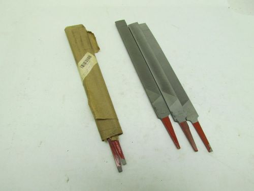 Simonds 8&#034; Bastard File Single-Cut Mill Double-cut Half Round Lot of 5