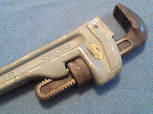 RIDGID ALUMINUM 24&#034; PIPE WRENCH-EXCELLENT LIGHT USE