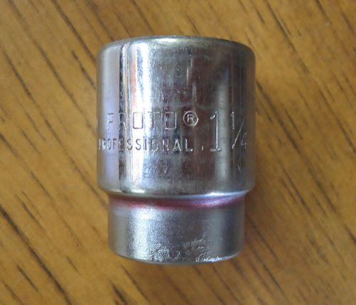 Proto 1-1/4&#034; 12-Point Standard Socket 3/4&#034; Drive #5540 (USA)