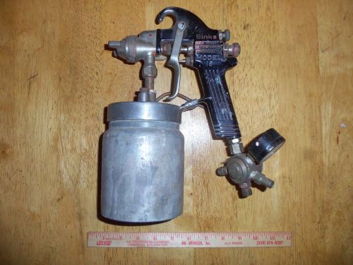 Binks Paint gun model 18 with regulator and Binks Tank Model 80