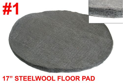 12-PACK, AMFI, 17&#034; STEELWOOL FLOOR PADS, METALTEX, 5576-0008, HARDWOOD FLOORS