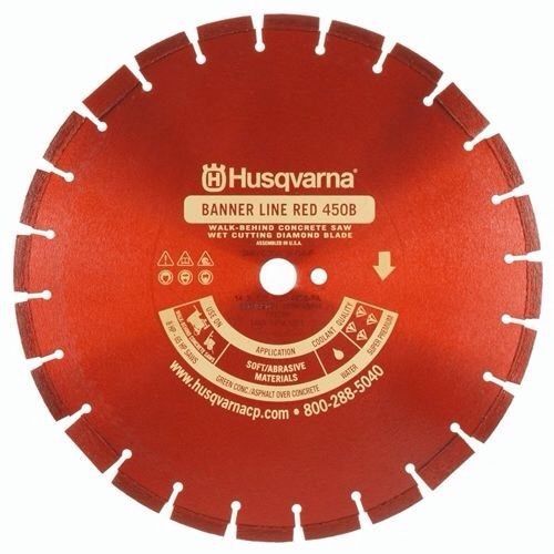 Husqvarna  18&#034; Diamond Saw Blade , Walk Behind Saw , Red 450B-R Asphalt Concrete