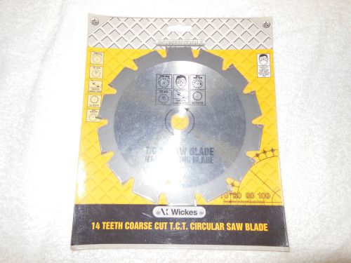 WICKES CIRCULAR SAW BLADE 14 TEETH COARSE CUT T.C.T BRAND NEW