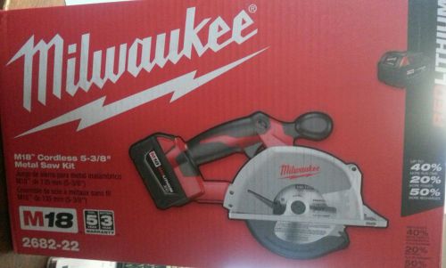 Milwaukee cordless 5-3/8&#034; metal saw kit