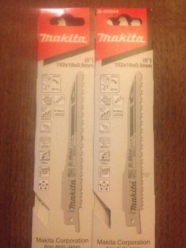 Makita B-05044 Super Express Reciprocating Saw Blades 152mm 6Tpi Pack of 5 X2