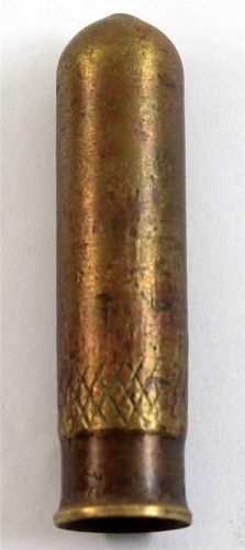 Vintage 1907 Steampunk Long Brass Threaded Cap - Tire Valve Cap?