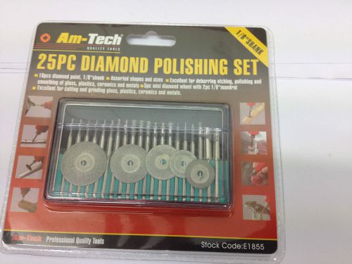 25pc micro diamond burrs &amp; mini cutting discs fit dremel engraver &amp; etching 1855 for sale