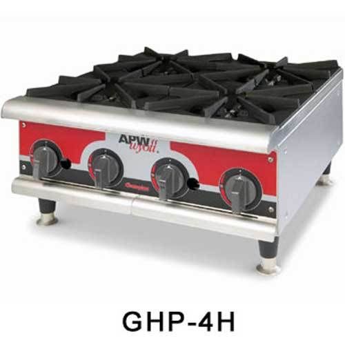 Apw ghp-6i hotplate, (6) 28,000 btu countertop, gas, champion series for sale