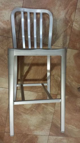 Counter Stool Brushed Aluminum 24&#034; high