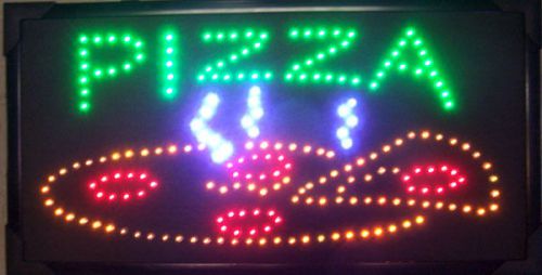 PIZZA SIGN W LED LIGHTS restaurant supplies decor food