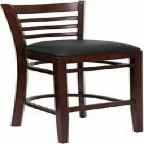 Flash Furniture XU-DGW0005BARLAD-MAH-BLKV-GG HERCULES Series Mahogany Finished L