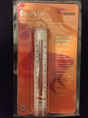 Cooper Atkins Cold Stik Refrigerator/ Freezer thermometer 336-01