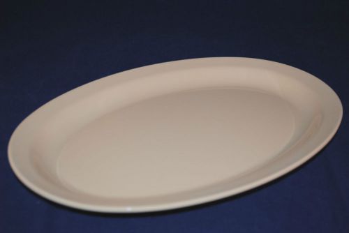 4 Dz  MELAMINE TAN OVAL PLATTER NARROW RIM  9-1/2&#034; X 6-3/4&#034;  US 510 (OP 610)