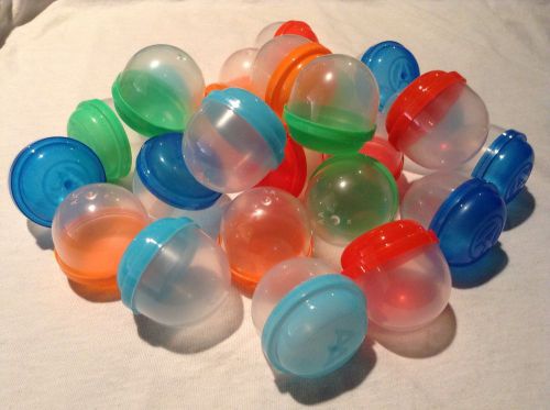 100 empty 2&#034; two inch acorn style toy vending capsules! color choice! for sale