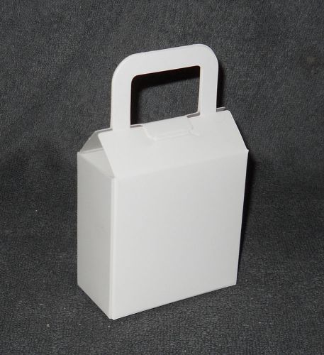 1500 purse handle top folding cartons 2 15/16&#034; x 1 7/16&#034; x 2 15/16&#034; new 20pt sbs for sale