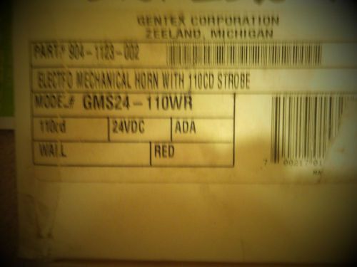 Gentex electro mechanical horn Part#904-1123-004