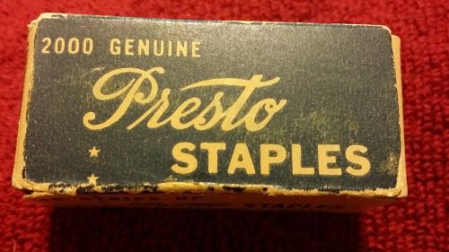 Vintage Box of Presto Staples for No. 165 **USA Made**