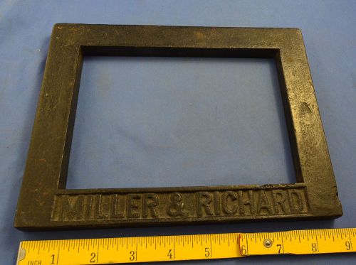 Vintage Miller &amp; Richard 7&#034; x 5&#034;  Printing Press Chase