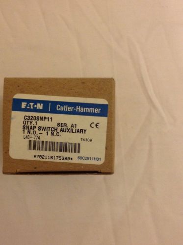 Cutler hammer c320snp11 snap switch auxiliary,, new.. for sale