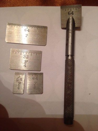 Starrett S423Z Steel Stick Scale Set. No.423