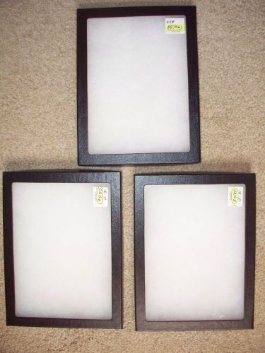 3 Display Boxes/Cases     New - Unused