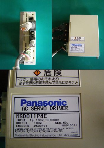 PANASONIC SERVO MOTOR DRIVER MSD011P4E 100W