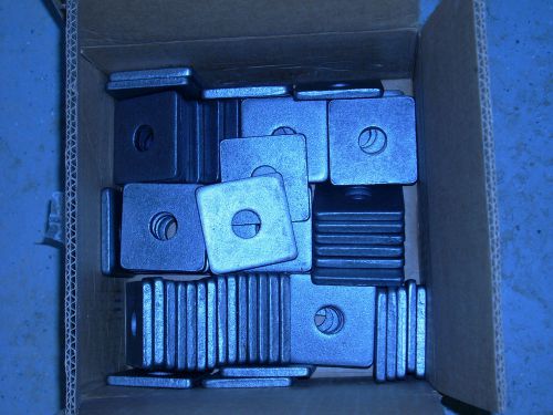 Heavy duty square washer 3&#034; x 3&#034;, 7/8&#034; hole 5/16&#034; thick quantity 50pc. for sale