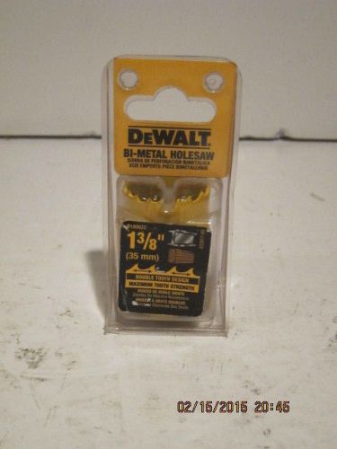 DEWALT 1-3/8&#034; Bi-Metal Hole Saw D180048 FREE SHIPPING, BRAND NEW SEALED PACKAGE!