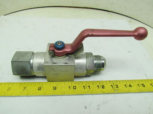 DMIC BVAL-1000S 1&#034; Aluminum Ball Valve Full Flow #16 Jic Fittings 400psi