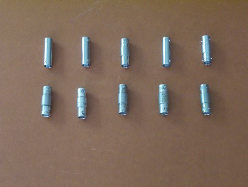 Quantity 10 BNC Barrel  Connectors: Ludlum Ortec Amphenol