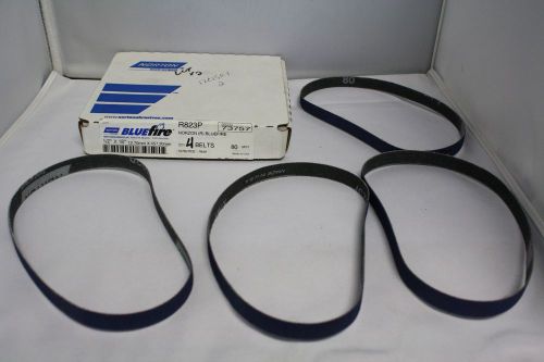 4 Norton 1/2&#034; X 18&#034; 120-Grit, R823P Blue Fire Belts, Qty 4